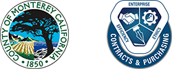 County of Monterey and Contracts and Purchasing cobranded emblem